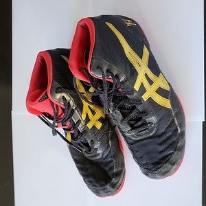 ASICS JB ELITE V2.0 J501N-9094 MENS BLACK CANVAS ATHLETIC WRESTLING SHOES